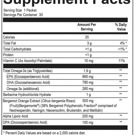 Cardio Met Pack 30ct