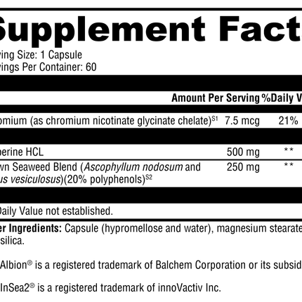 Berberine with InSea2 #60
