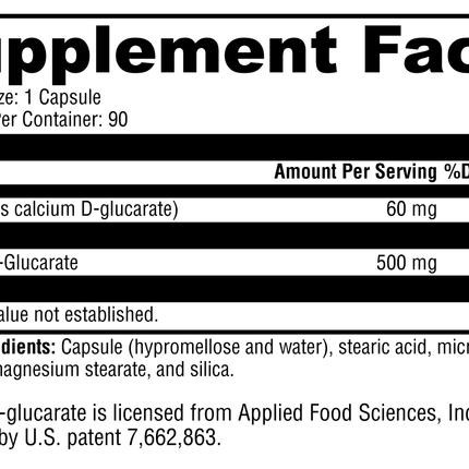 Calcium D Glucarate 90ct